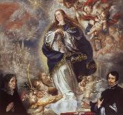 Juan de Valdes Leal The Immaculate Conception of the Virgin,with Two Donors painting